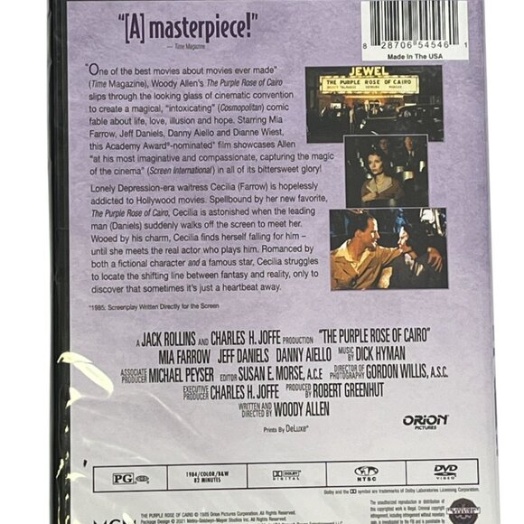 Purple Rose of Cairo DVD Movie | Fantasy Romance Comedy | Brand New Sealed - Picture 2 of 5